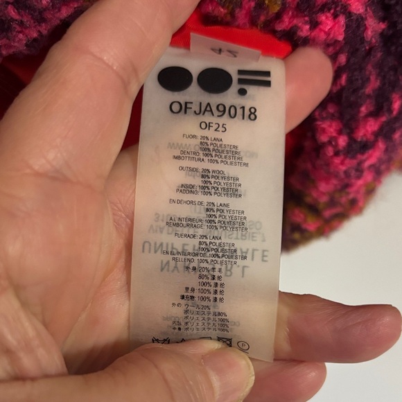 OOF Wear To Go Plaid Fleece Quarter Zip Pullover | Red Utility Pocket - Picture 4 of 7